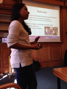 Chandrika Cycil presenting her data